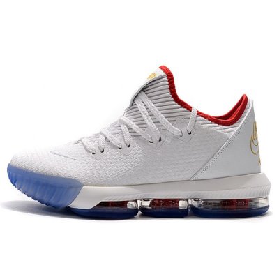 Nike Erkek Lebron 16 Low Beyaz / Metal Altın Basketbol Ayakkabısı Türkiye - TW1ZSKU0